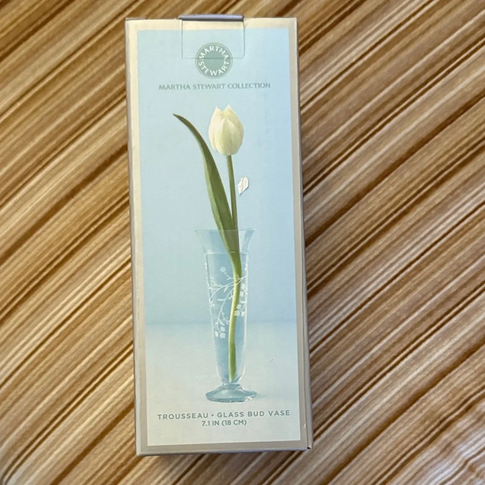 Martha Stewart Collection Glass Bud Vase